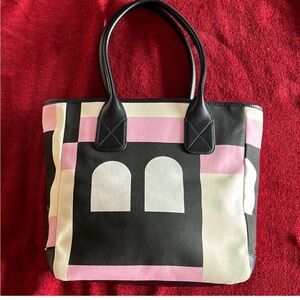 Bally Stylish Black and PinkTote Bag  Excellent Condition